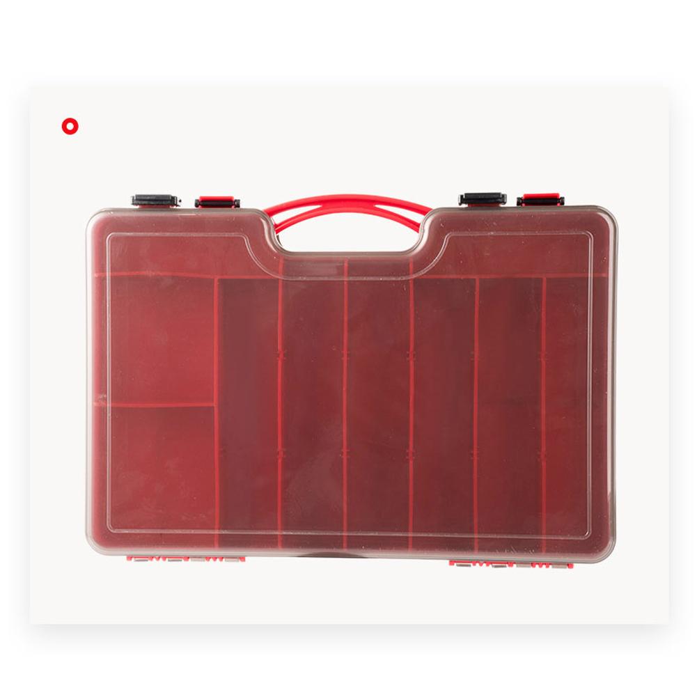 Портативный ящик для рыболовных снастей большой емкости, двухслойный ящик для хранения рыболовных снастей, держатель для приманки с замком, рыболовные принадлежности