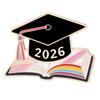 Брошь для выпускника бакалавриата 2026 года Значок для книги воспоминаний Уникальный подарок студенту Подходит для украшения на церемонию вручения дипломов
