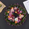 Весенне-летный венок для входной двери 20,47 дюйма Внутреннее наружное украшение Декоративный искусственный цветок