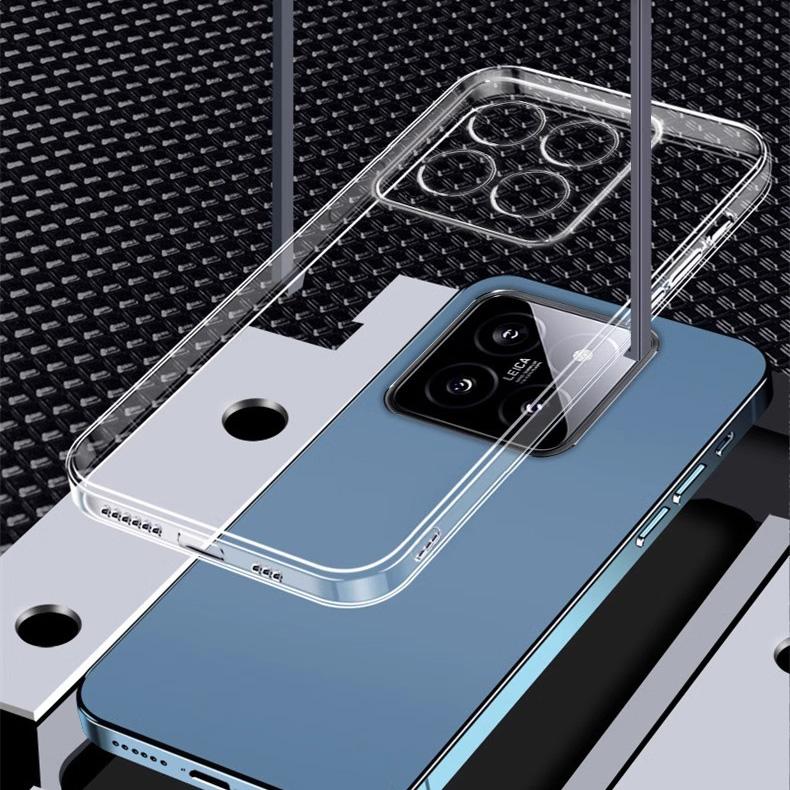 Ультратонкий мягкий защитный чехол из ТПУ для Xiaomi 14t 13t Poco X6 X5 F6 Pro Remdi Note 14 13 12 11 10 Pro, противоударный прозрачный чехол