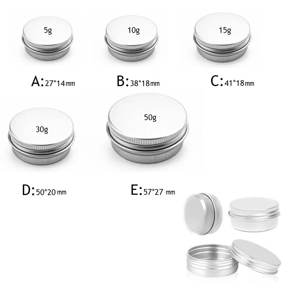 Aluminum Makeup Jars Crafts Derocation Cosmetic Bottles Home Storage Organization Storage Bottles