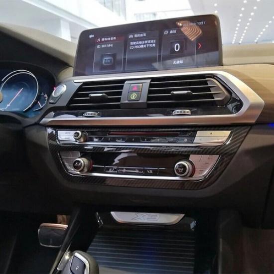 Central Control Air Conditioner Volume Frame Trim For BMW X3 G01 X4 G02 2018-21