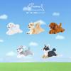 Livheart Welcome Cushion Flappy Shiba Inu (approx. 31.5cm long) Cute Dog Plush Toy 37253-13