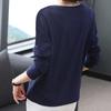 Casual Simple Fashion Contrasting Colors Pullover Autumn Women's Long Sleeve T-shirt Loose Spliced O-Neck Top