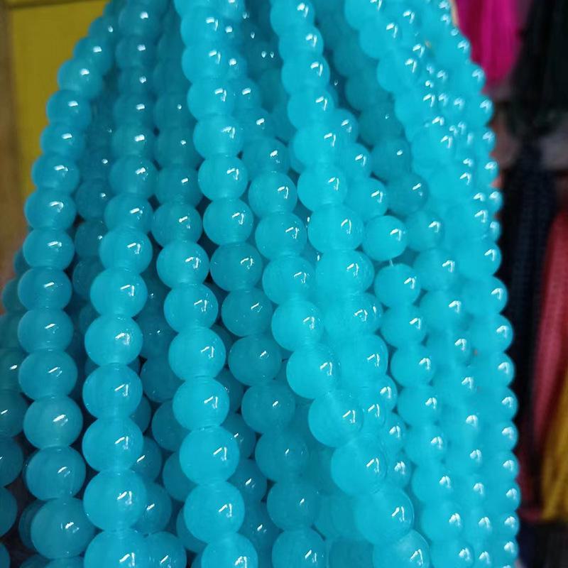 DIY цветные хрустальные стеклянные имитационные нефритовые бусины для аксессуаров ручной работы