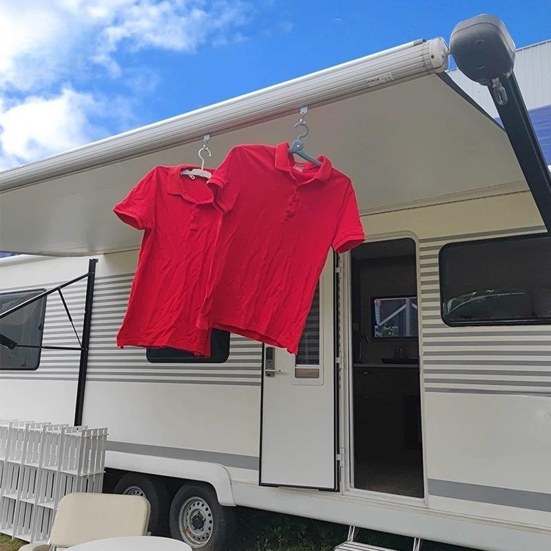 Для 8 шт. боковых крючков для навеса RV, уличных крючков для сушки одежды, S-образных крючков для навеса для кемпера, RV, путешественника