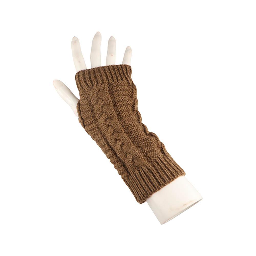 Twists Gloves Outdoor Riding Mittens Half Finger Gloves Fashion Knitted Gloves Men