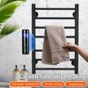 80W Bathroom Electric Towel Rack Waterproof 45°~70 Temperature &Time Control Smart Stainless Steel Heated Towel Rail