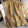 New Women Imitation Cashmere Two-Side Plaid Horse Print Scarf Soft Warm Pashmina Shawl Autumn Winter Coldproof Windproof Blanket