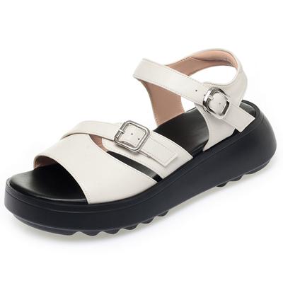 Модные женские сандалии AIYUQI 2025 Новые сандалии на платформе, нескользящие, римские, женские, больших размеров, летняя пляжная обувь для женщин