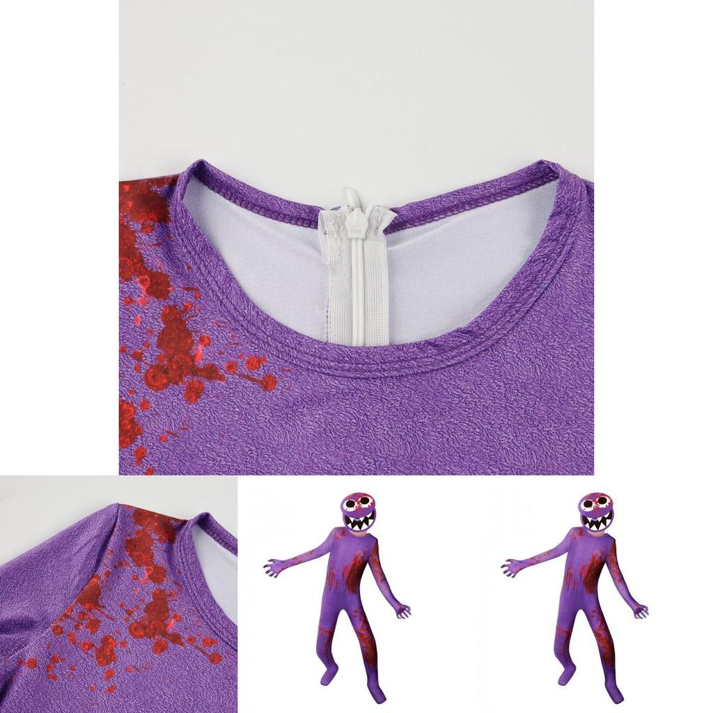 Kids Roblox Rainbow Friends Cosplay Jumpsuit Costume For Halloween And Parties