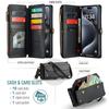 Long Lanyard Flip Leather Phone Case for iPhone 17 Pro Max Air 16E 16 Plus 15 14 13 12 11 X XS XR SE 2022 8 Zipper Wallet Multi Card Slot Holder Cover