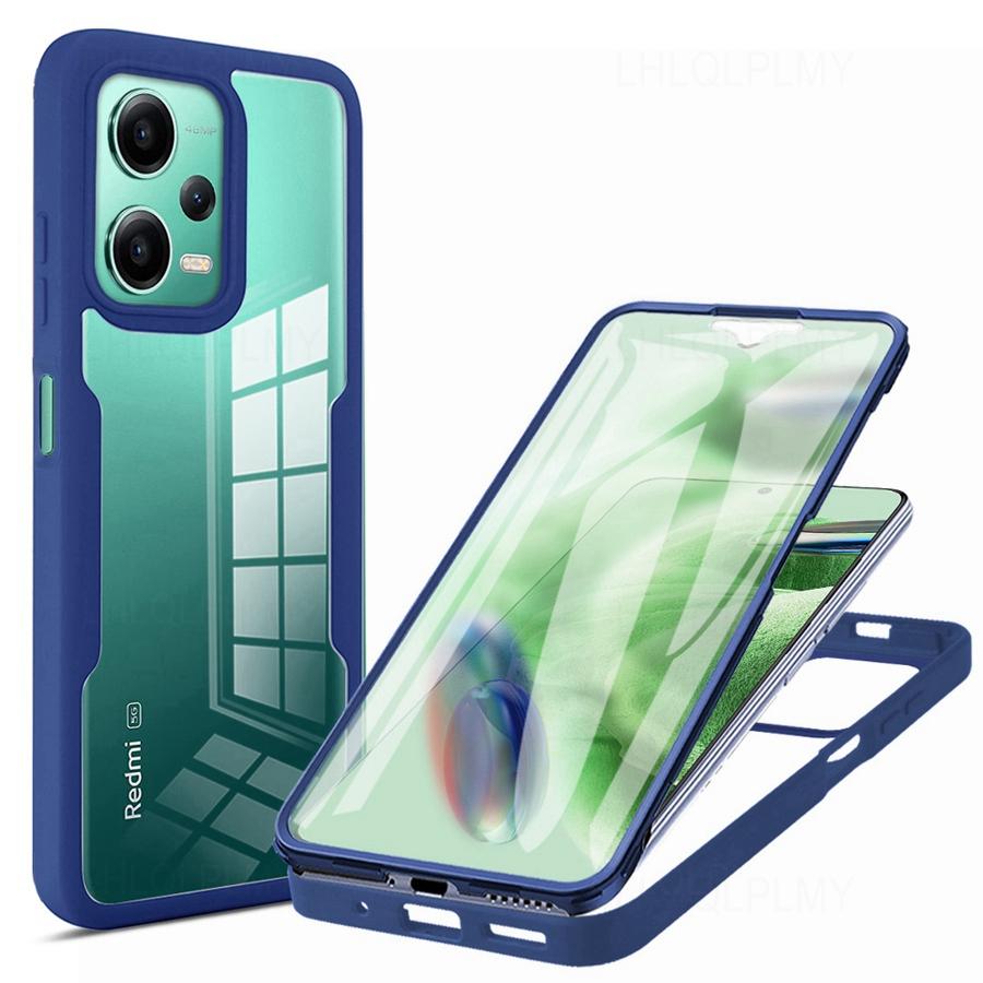 Противоударный чехол спереди и сзади для Xiaomi 13T Pro Redmi Note 13 12 Pro 5G 12C A1 A2 Plus 12S, чехол на 360 градусов