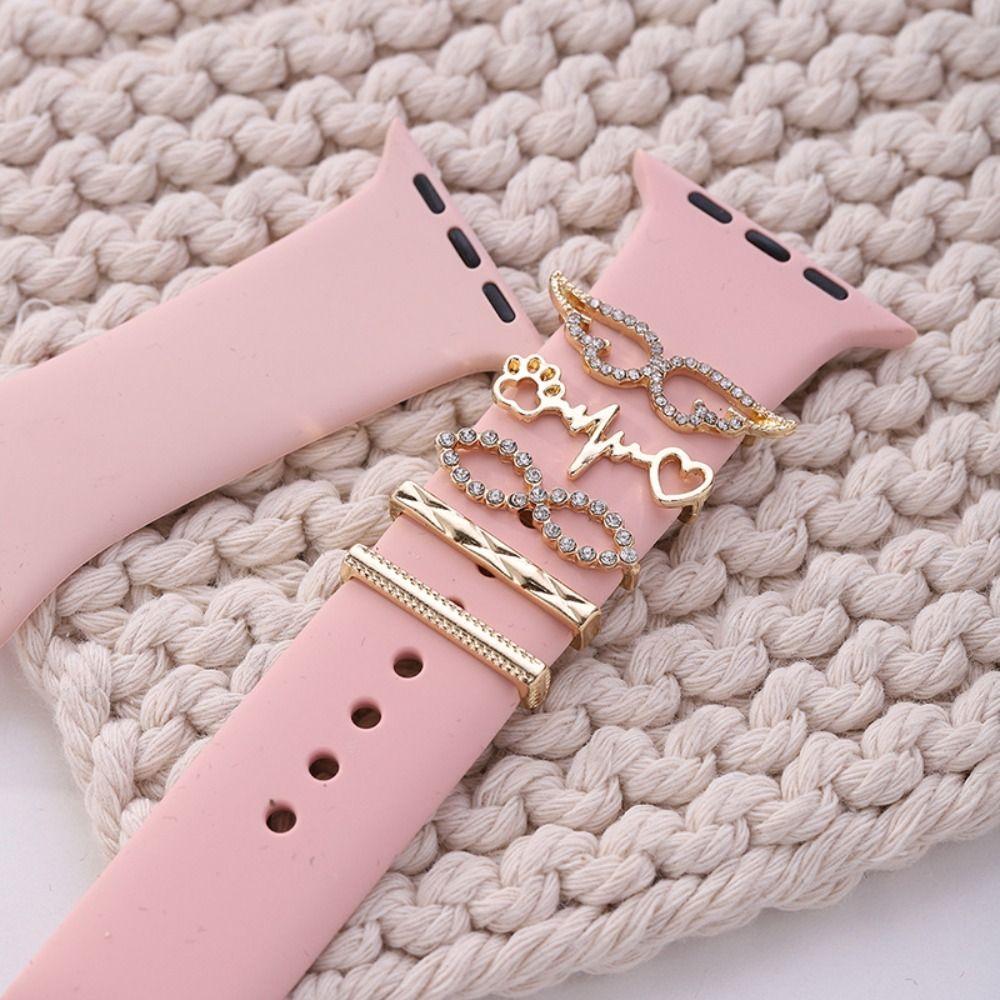 Metal Watch Band Ornament Brooch Decorative Nail Creative Wristbelt Charms  Strap Accessories