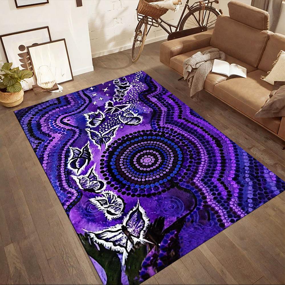 Australian Aboriginal Style 134 Area Rug Perfect for Hallway Dormitory Living Rooms Game Room Anti-slip Rug Decorate Offices
