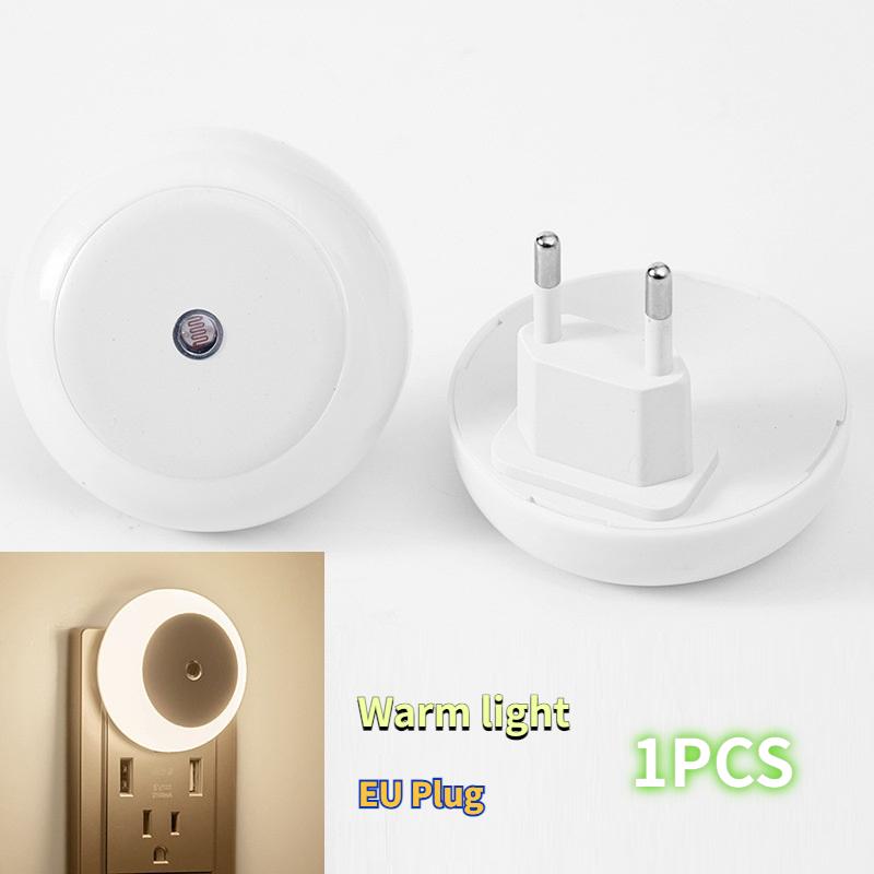 Intelligent Light Control Induction Light, Small Night Light, White Light, Blue Light, Red Light, Warm Light, Amber Light, Smart Home