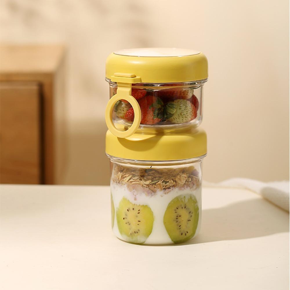 Removable Salad Cup Transparent Food Storage Container Portable Breakfast Cup Office