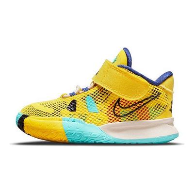 Детские кроссовки Kyrie 7 TD 1 World 1 People Yellow Yellow-Strike Green-Abyss CT4980-700