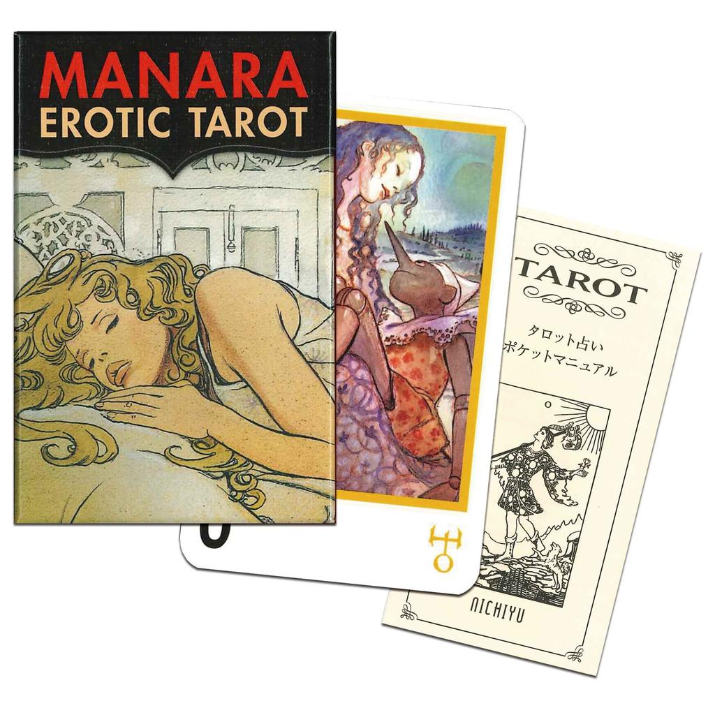Nichiyu Mini Tarot 78 Fortune Telling Direct Import from the Manara Includes Japanese Booklet for Its Sensual Cards, Cards, [Authentic, Manufacturer]