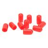 20 Pcs 6mm Brake Caliper Bleed Screw Nipple PVC Dust Cap High Durability for Braking Systems In Most Vehicles Red