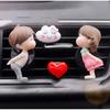 Car Air Outlet Clip Decoration Air Freshener Cute Cartoon Couples Action Figure Balloon Ornament Gift Auto Interior Accessories