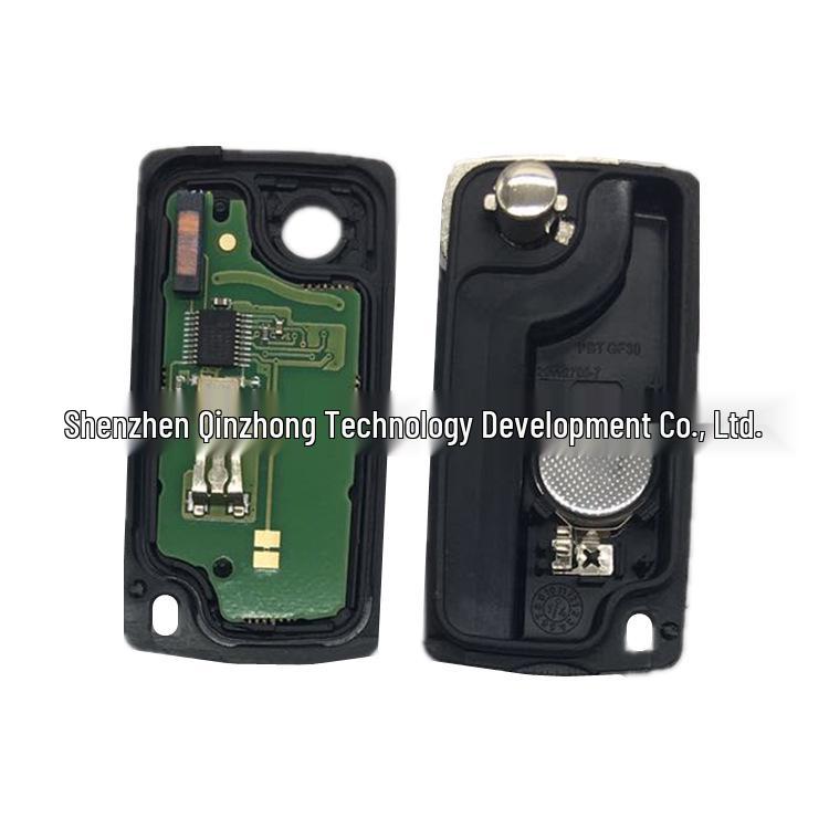 Ключ от машины Peugeot с 3 кнопками и подсветкой - Совместим с 0536 FSK, частота 433, чип 7961