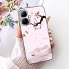 For Infinix Smart 20 4G Case New Fashion Flower Pattern Soft Black Silicone Phone Cover For Infinix Smart 20 Bumper Smart20 Para