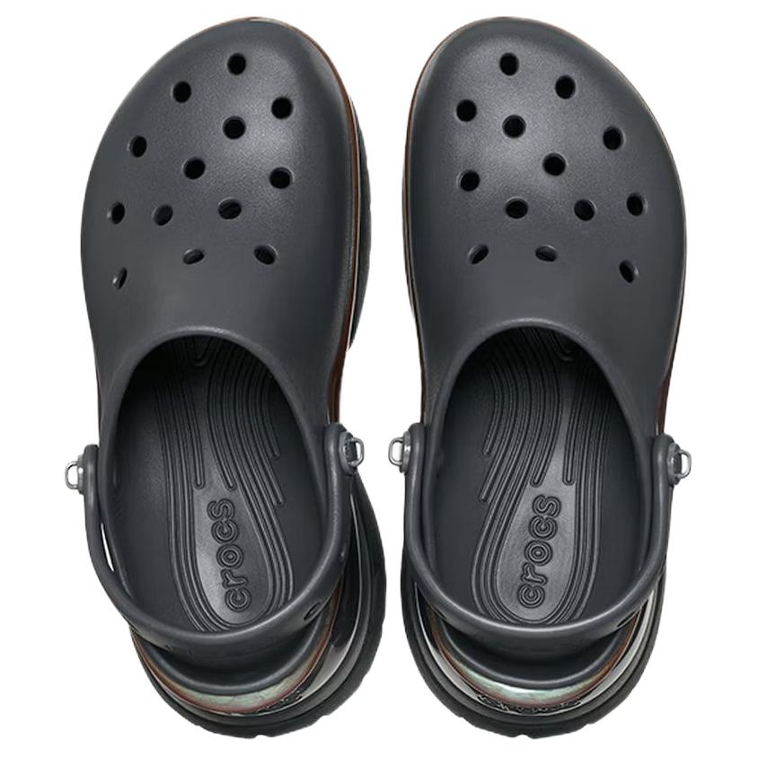 Crocs Женские повседневные ретро-сабо Little Dolphin, черные, песочно-серые 212811-0LD