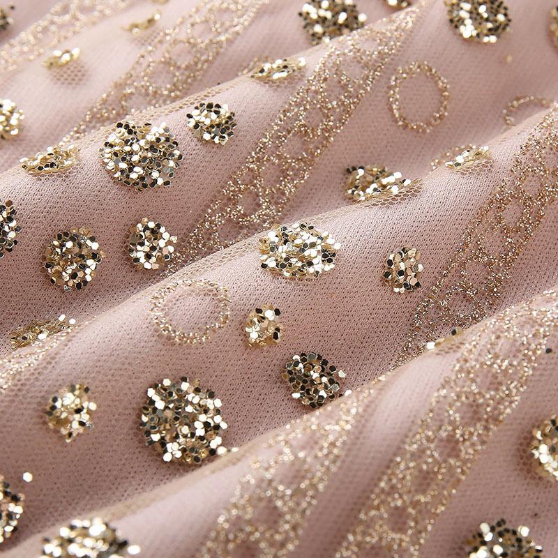 Летнее женское платье с глубоким V-образным вырезом и длинными рукавами, платья с блестками, маленькие платья, вечерние платья, вечерние платья