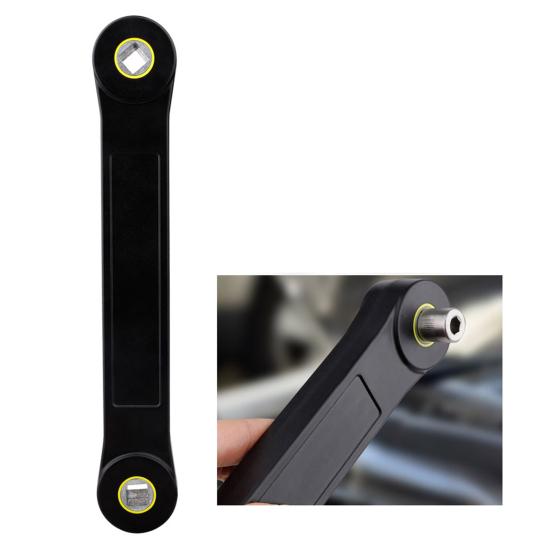 Автомобильный динамометрический ключ с набором переходников для торцевых головок, компактный, портативный, сверхпрочный, с узким доступом