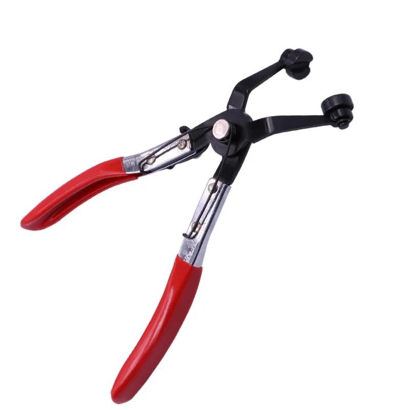 Hose Clamp Pliers Locking Car Tube Clamp Puller Thick Handle Flat Band Ring Clamps Remover Auto Repair Tool