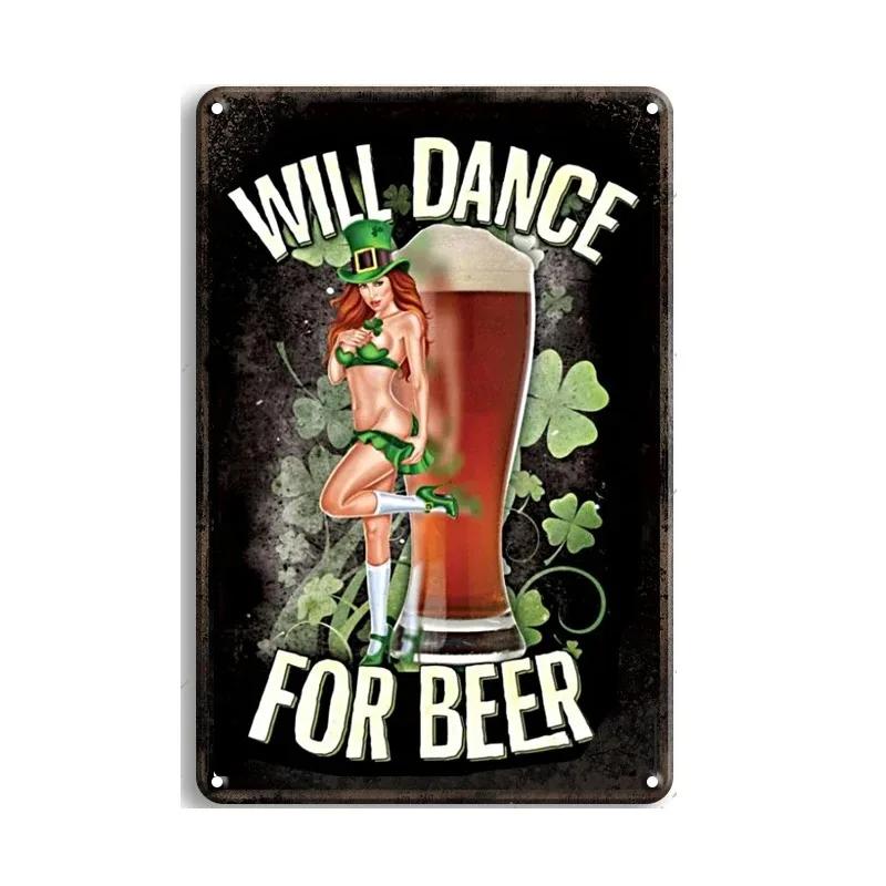 Винтажные приветствия, пиво, коктейль, жестяные вывески, декор, плакат, металлические вывески, настенная жестяная тарелка, живопись, человек, пещера, бар, кафе, художественные таблички, украшение