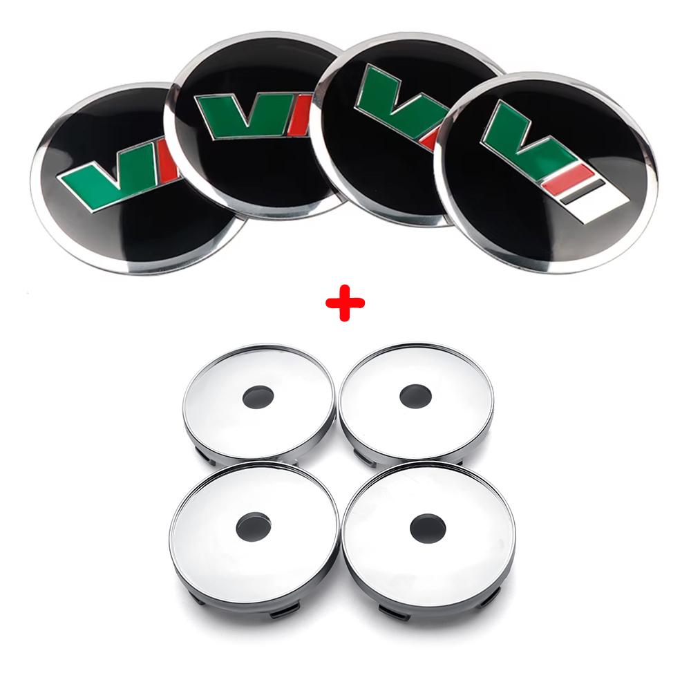 56/60mm Car Styling Wheel Center Hub Cap Sticker Car Decoration Decal For Skoda Octavia Fabia Superb Kodiaq VRS VII Scala Karoq
