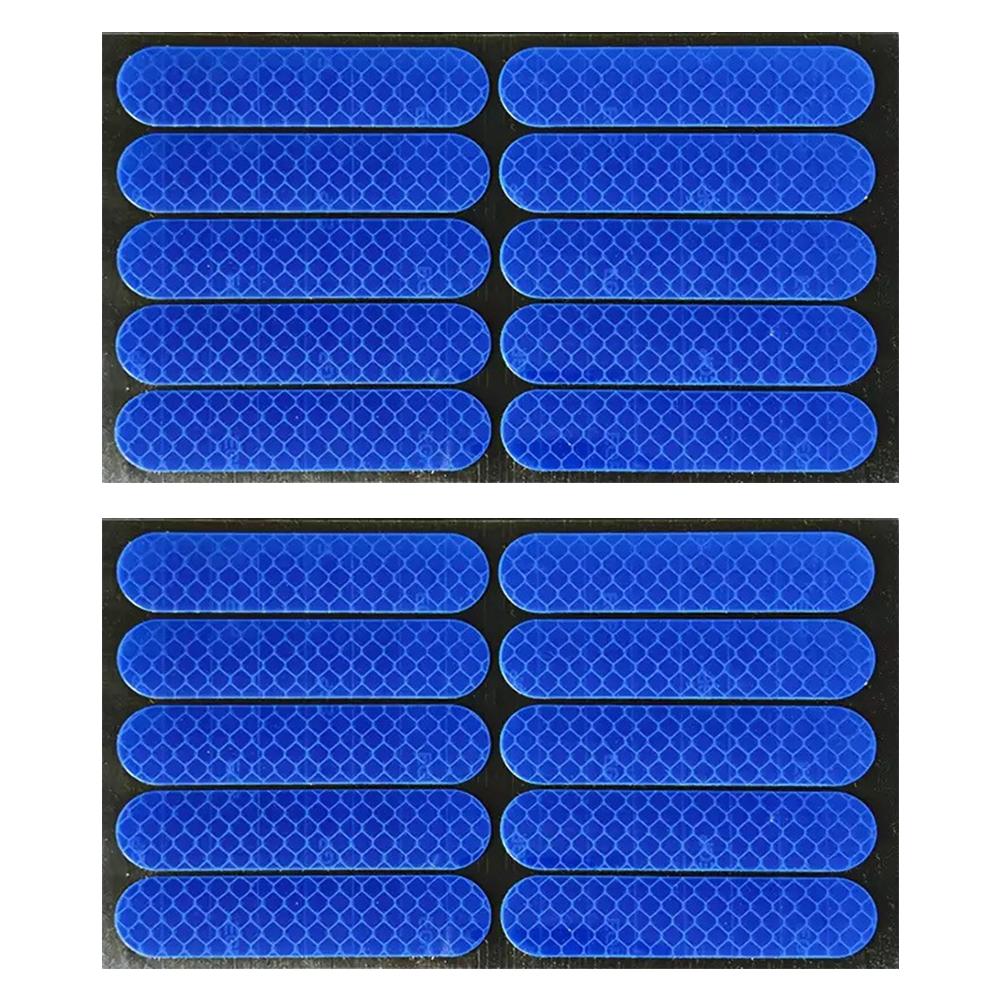 20Pcs Waterproof Reflective Stickers Strip  Self-adhesive Reflective Sticker