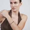 Bracelet - LUXENTER - Hexlo - Finition rhodium - Acier argenté - Multicolore (turquoise)