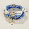 Bohemian Beads Starfish Pendant Bracelet Summer Beach Sea Shell Multilayer Jewelry Accessories