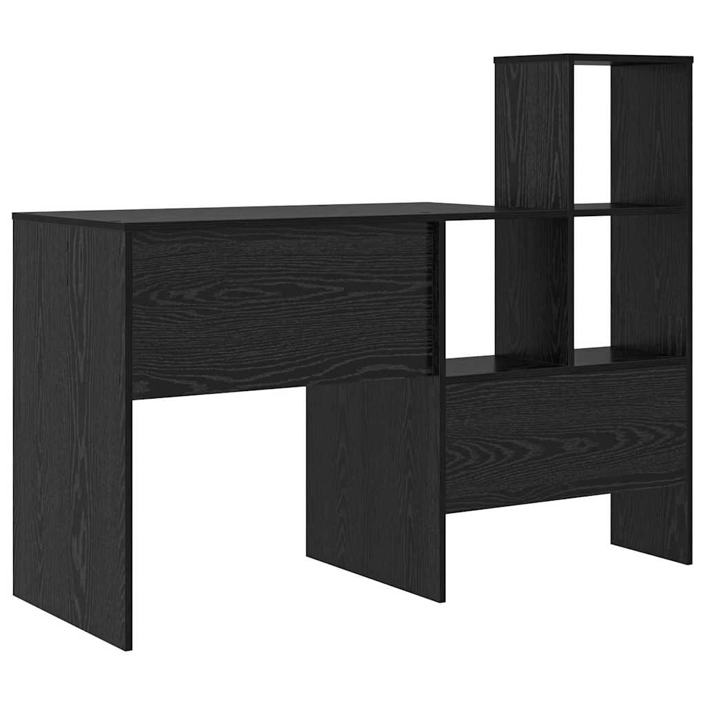 Desk Black Oak Look 131.5 x 50 x 106.5 cm