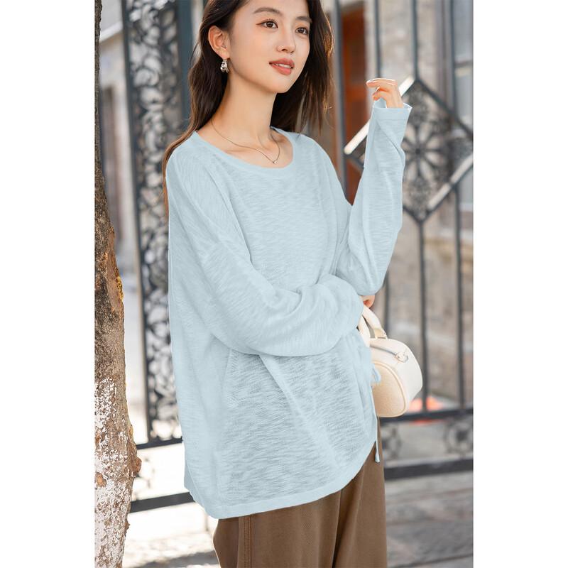 Mocana Loose Fit Dopamine Long Sleeve Knit Top