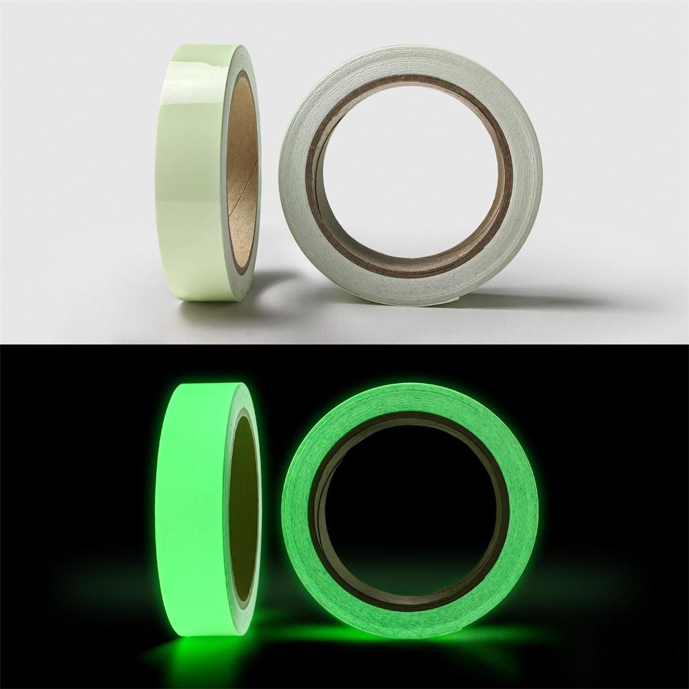 1cm/2cm/3cm/5cm*5M Glow In The Dark Tape Green Luminous Photoluminescent Luminescent Emergency Safety Egress Markers Stairs Step