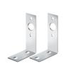 2x Trailer Light Brackets L Shape Parts Pre Drilled Hole Fit Most Trailer