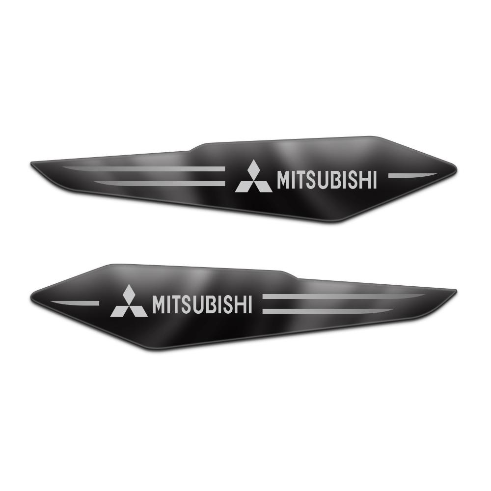 3D Metal Styling Car Body Fender Reflective Emblem Stickers For Mitsubishi Ralliart Lancer Lancer l200 Colt Evolution Mirage