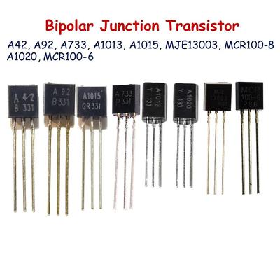 100 шт. транзистор тиристор BJT A42 A92 A733 A1015 A1013 A1020 MJE13003 MCR100-8 MCR100-6 TO-92 NPN TO92 биполярные транзисторы
