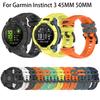 22MM 26MM Ремешок для часов Garmin Instinct 3 45MM 50MM Ремешок для часов Браслет Прочный Силиконовый Умный Браслет Аксессуары