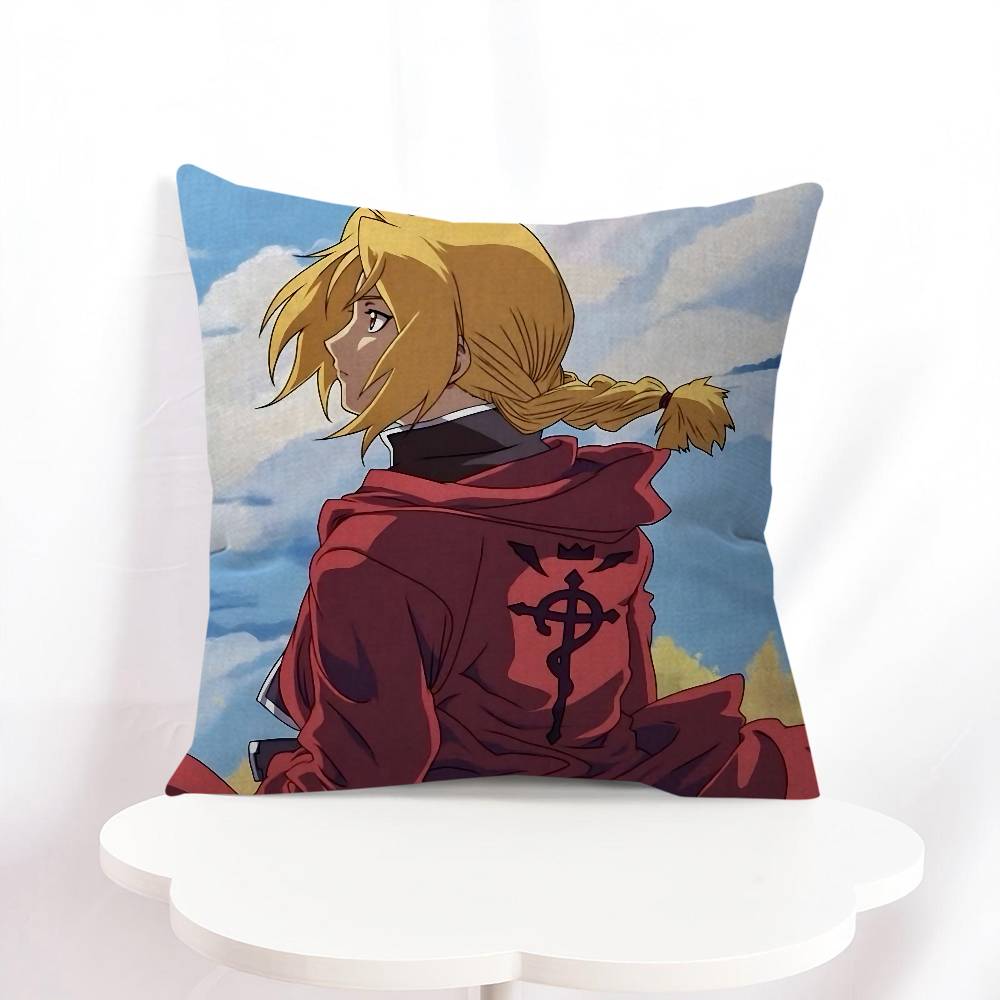 E-Edward Elric Cushion Cover 30x50 Polyester Sofa Cushions Decorative Throw Pillows Home Decoration Pillowcover