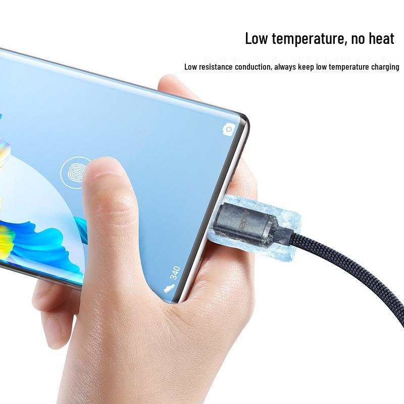 Jingyao 120W Dual Type-C Fast Charging Cable for Apple 15 and Huawei Honor 6A Flash Charging