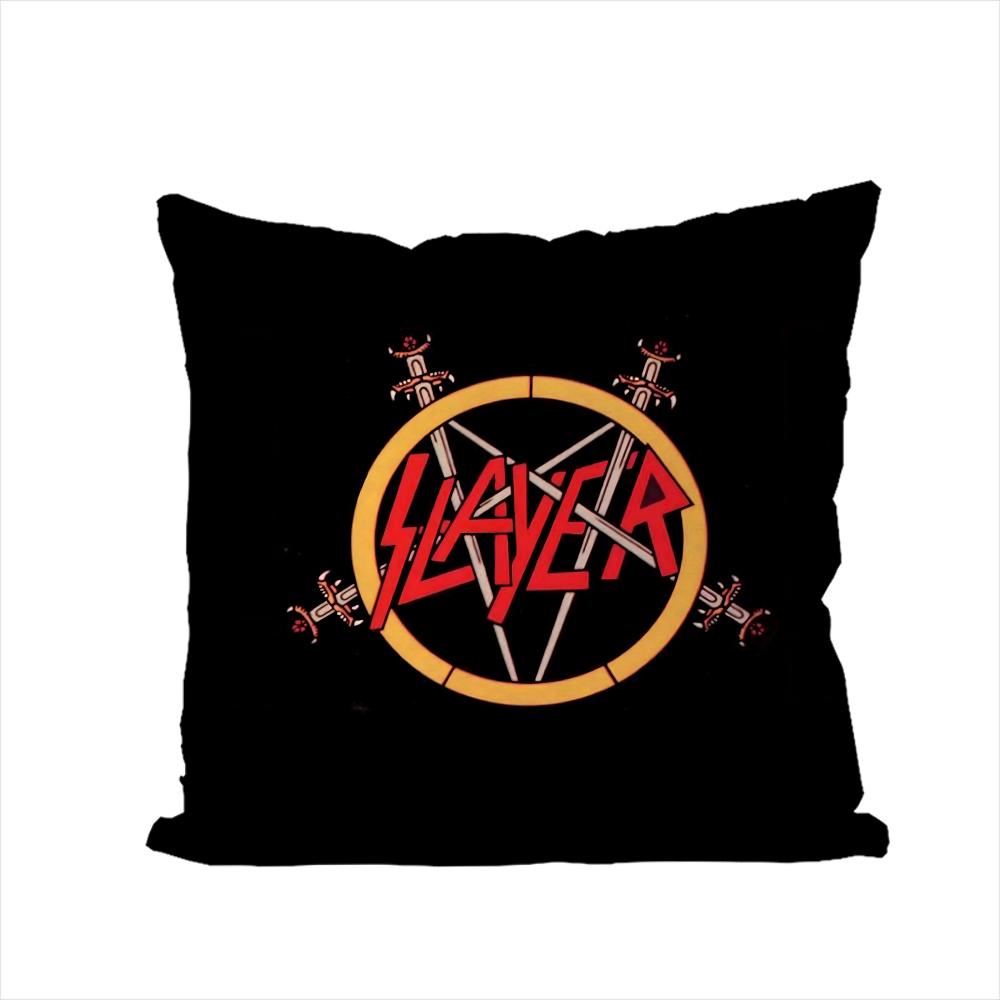Band SSlayer Pillow Case For Car Sofa Decorative Home Doublesided Print Plush Square Throw Pillow Cushion Cover