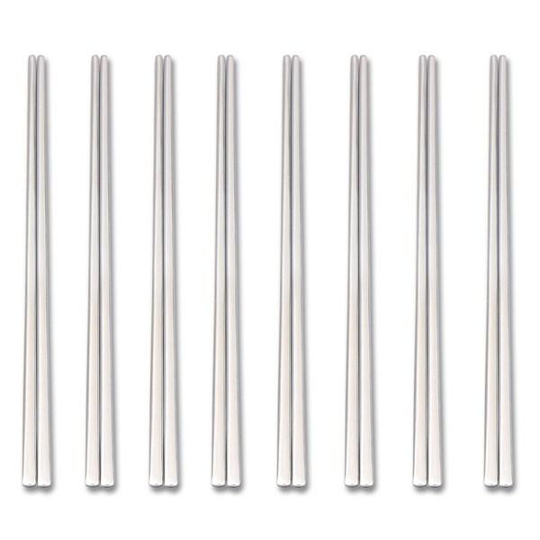 Raonnuri Simple Adult Chopsticks, 8 Chopsticks, 8 Pieces, Korean Popular Tableware