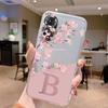 Милый чехол с буквами для Honor 50 90 400 Lite Pro, чехол для Huawei P20 P30 Pro, чехол, мягкий, цветочный, алфавитный, прозрачный, силиконовый для телефона
