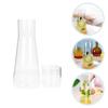 with Lid Cool Water Pitcher 850ml Beverage Container Easy Clean Clear Glass Water Kettle  Kitchen