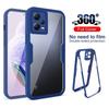 360 Full Body Protection Clear Case For Xiaomi Redmi Note 13 Note13 Pro Plus 13C Poco X6 5G 4G Shockproof Soft Silicone TPU Front Back Cover
